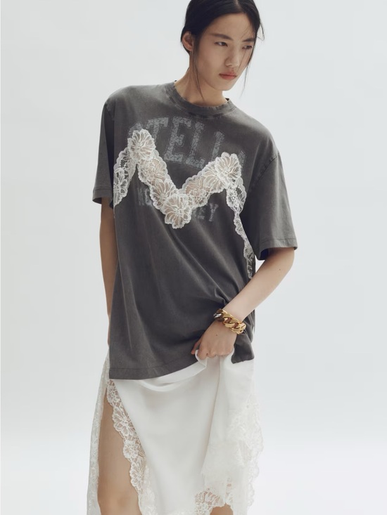 Stella McCartney Dresses & Skirts - NWT STELLA MCCARTNEY H&M
LACE-TRIMMED T-SHIRT DRESS
